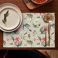 thumbnail image 5 of Pioneer Flower Floral Print Pattern Summer Placemats Table Placemats Set Of 4-Linen Kitchen Washable Placemats Table Mats 12x18 Inch Non-Slip Heat Resistant, 5 of 5
