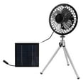 thumbnail image 4 of Solar Powered Fan,Portable Solar Fan 6W Solar Panel Powered Fan Outdoor Solar Fan Rugged and Tough, 4 of 12