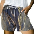 thumbnail image 2 of AXXD Shorts for Women Casual Summer Clearance Summer (Not Positioned) Printed Multi Pocket Lace Up Shorts Mother's Day, 2 of 6