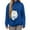 Blue, variant on Women's Sweatshirt Big Pocket Cat Pet Carrier Sweatshirt Half Zip Soft Comfy Loose Fit Ladies Casual Pullover Tops For Ladies