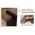thumbnail image 4 of MDF Rectangular Living Room Coffee Table,Modern Minimalist Coffee Table,Metal Support Legs,Easy to Clean,Suitable for Living Room and Lounge Area,Walnut, 4 of 9