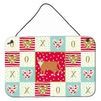 Carolines Treasures CK5611DS812 European Shorthair 1 Cat Love Wall or Door Hanging Prints 8x12 multicolor