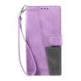 thumbnail image 6 of Mantto Compatible with Google Pixel 7 Pro Case, Wallet Flip Cover with Card Holder and Wrist Strap PU Leather Kickstand Caredit Card Slots Classic Phone Case Cover for Google Pixel 7 Pro,Purple, 6 of 13
