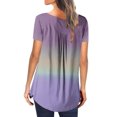 thumbnail image 3 of Pntutb Womens Summer Tunic Tops Short Sleeve Clearance Casual V Neck Hide Belly Tee Blouses, 3 of 6