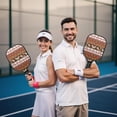 thumbnail image 6 of Pickleball Paddles Set,Pioneer Flower Floral Print Pattern Fiberglass Surface Pickleball Racket Set with 2 Indoor Outdoor Pickleball Balls and Pickleball Bag,Pickle-ball Equipment, 6 of 6