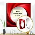 thumbnail image 3 of Designart "Vortex Of Red Perpetual Pulse" abstract spirals Square Mirror For Wall Decor - Large Red Square Printed Wall Mirror Art - Square Modern Mirror - Wall Mounted Square Large Mirror, 3 of 5