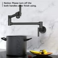thumbnail image 7 of Folding Stretchable Pot Filler Faucet with Double Joint Swing Arms, Single Hole Wall Mount Brass Pot Filler Kitchen Faucet, 7 of 7