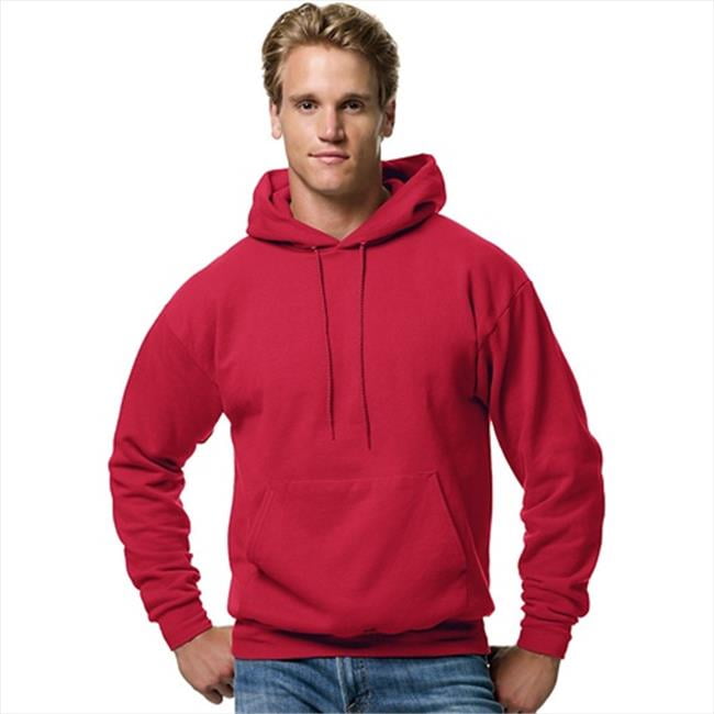 Hanes P170 Mens EcoSmart Hooded Sweatshirt Medium 1 Deep Red 1 Kelly