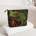thumbnail image 6 of Makeup Bag Small Cosmetic Bags for Women Travel Toiletry Bag Zipper Pouch Purse Organizer Pouches, Frog Green, 6 of 7