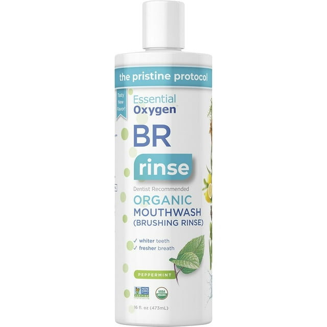 ESSENTIAL OXYGEN Rinçage pour Brossage, OG2, PPRMNT, 16 Fl Oz Lot de 3