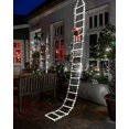 thumbnail image 1 of 9.9Ft Christmas Ladder Lights with Santa Claus - 338 LED Christmas Lights, 8 Modes, Timer Memory Function, Mains Powered, Indoor Outdoor Garden Xmas T, 1 of 5