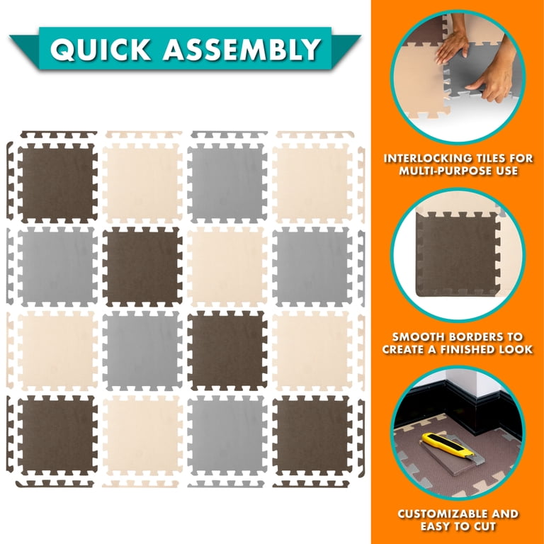 ProSource Kids Foam Puzzle Play Mat, 36 or 16 tiles - Walmart.com