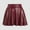 Wine, variant on Women's Fashion High Waist Pleated Solid Color Short Skirt Loose Skirt Metallic Skater Skirt Sparkly Shiny Flared Pleated A Line Mini Skort Cage Skirt Lingerie Skirt Too Too Skirt for Women Latex