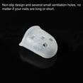 thumbnail image 4 of Uxcell Finger Tips Anti Slip Fingertip Protector, 20 Pack 30mm Silicone Finger Guard, Transparent, 4 of 6