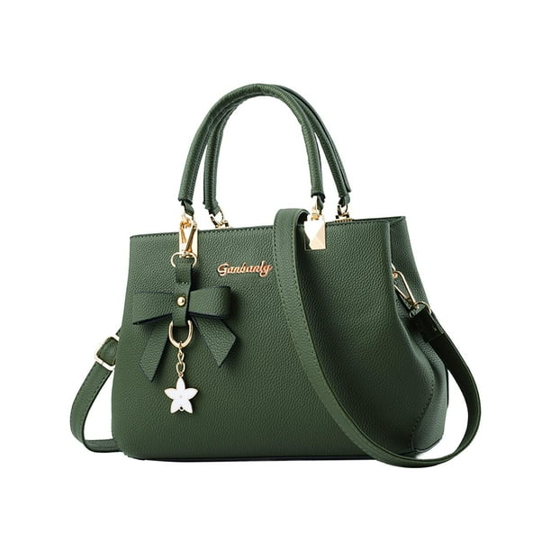 Bolso de mano para mujer, bolso cruzado, bolso de hombro, bolso tote para exteriores, trabajo, vacaciones, Verde
