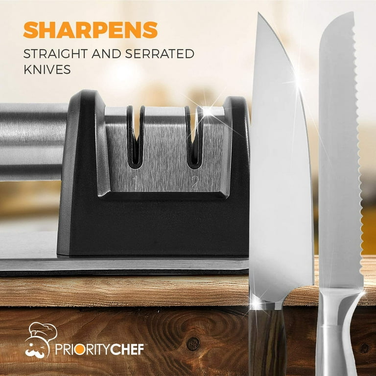 Senzu Sharpener Knife Sharpener 2 Stage Diamond Coated Wheel System Easy to  Use!