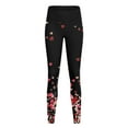 thumbnail image 4 of Tosmy Leggings For Women Valentine's Day Print Series High Waist Women's Tights Compression Pants Yoga Running Fitness Leggings Pants, 4 of 4