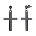 thumbnail image 6 of Mens Cross Earrings 925 Sterling Silver Women Stud Earrings Gothic Dangle Drop Earring Punk Hip Hop Black Jewelry Easter Gift, 6 of 10