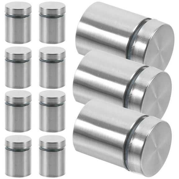 Masteelf 18pcs Stainless Steel Standoff Screws Wall Sign Standoff Mounting Hardware Advertising Glass Standoff Nail For Hanging Acrylic Picture Frame