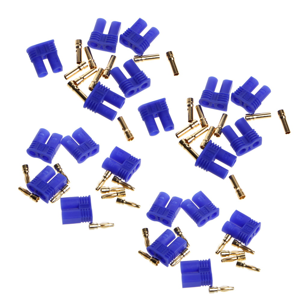 EC3x5 5 PAIR Male & Female RC EC3 Lipo Battery Connector Gold Bullet Plug 