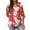 White Flower, variant on Nlife Women Bohemian Floral Print 3/4 Sleeve V Neck Shirt