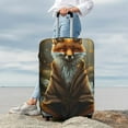 thumbnail image 5 of Cauagu Streamside Meditating Fox Print Travel Luggage Cover,Travel Dust-proof Suitcase Cover Softside Suitcase Protector for 18-32inch,Not Included Suitcase, 5 of 8
