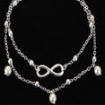 thumbnail image 5 of Guardurnaity Tobilleras de plata para mujer, bonitas pulseras de playa, joyería de aleación para pies, cadena ligera para pies descalzos, Ropa, zapatos y accesorios Miscelánea, 5 of 5