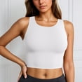 thumbnail image 2 of Afdoent Women's Tankini Tops Women's Solid Color Swimwear Tankini Top Breathable Comfortable Swim Shirt For Beach Pool Water Activities Summer No Bottom, 2 of 6