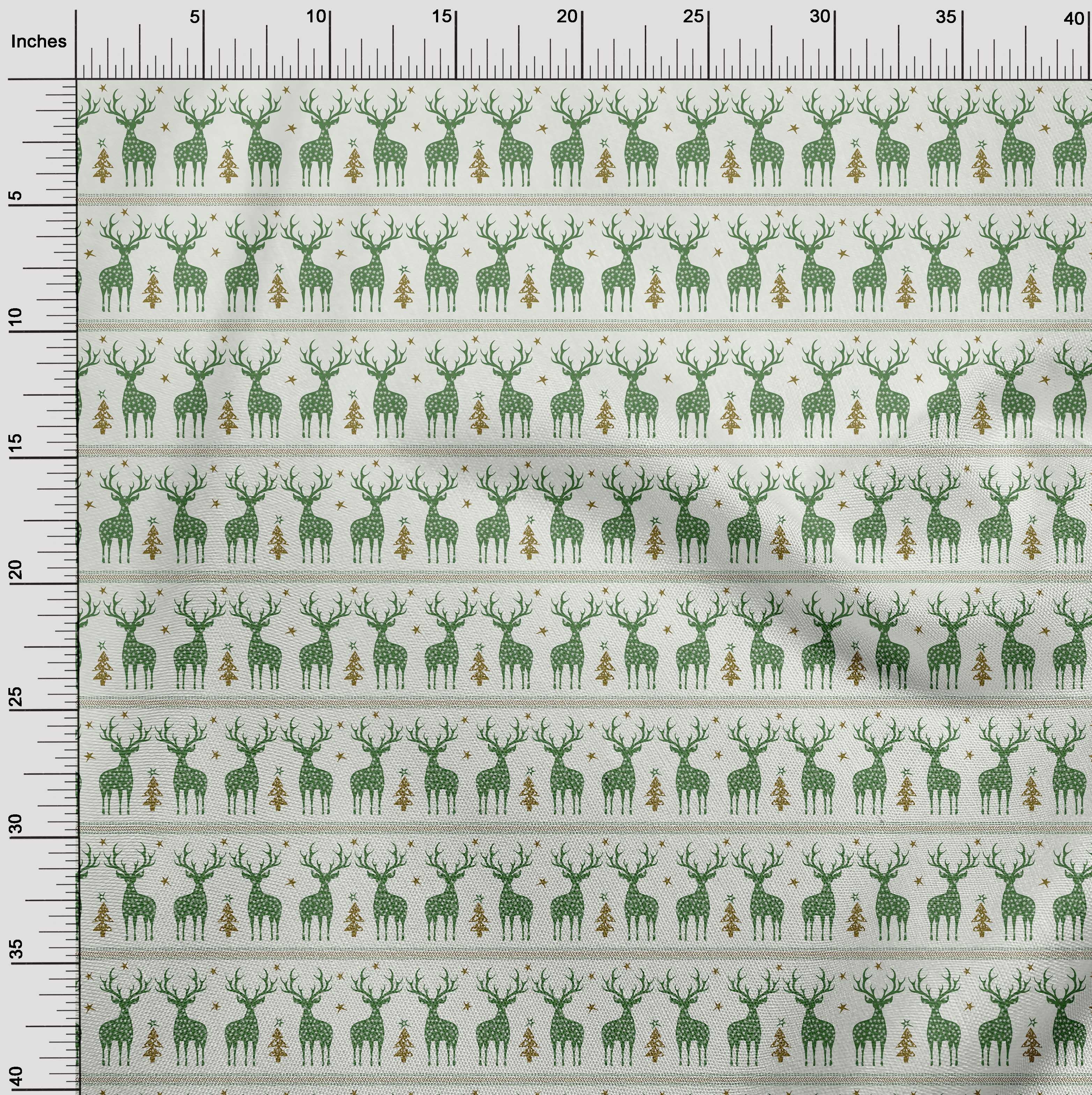oneOone Cotton Poplin Green Fabric Christmas Lumberjeck Craft Projects Decor Fabric Printed By The Yard 42 Inch Wide