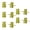 Yellow, variant on LICEWO 10 Pieces Bear Pendants Acrylic Beads Jewelry Making Accessories DIY Necklace Bracelet Supplies Acrylic Material for DIY