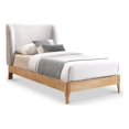 thumbnail image 1 of Meridian Furniture Ventura Lit Simple en Tissu Gris, 1 of 24