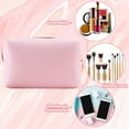 thumbnail image 3 of Sunjoy Tech Cosmetic Bag Large Capacity Portable Canvas Female Storage Make-Up Case for Office, 3 of 7