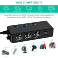 thumbnail image 2 of MaiRkang 120W Car Cigarette Lighter Fast Charger, QC3.0, 12/24V, 4 USB Ports, 2 of 8