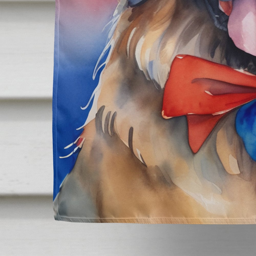 Leonberger Patriotic American House Flag 28 in x 40 in