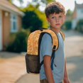 thumbnail image 3 of KUIFORTI Cool Orange Capybara Print Kids School Backpack for Boys Elementary Middle Students Large Capacity with Multiple Organizer Pockets Bookbag Back to School Essentials Gifts, 3 of 7