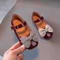 thumbnail image 4 of Otqutp Cute Flower Girls Shoes Summer and Autumn Fashion Girls Casual Shoes Bow Rhinestones Flat Bottom Cute Dress Shoes 1-6 Years, 4 of 9