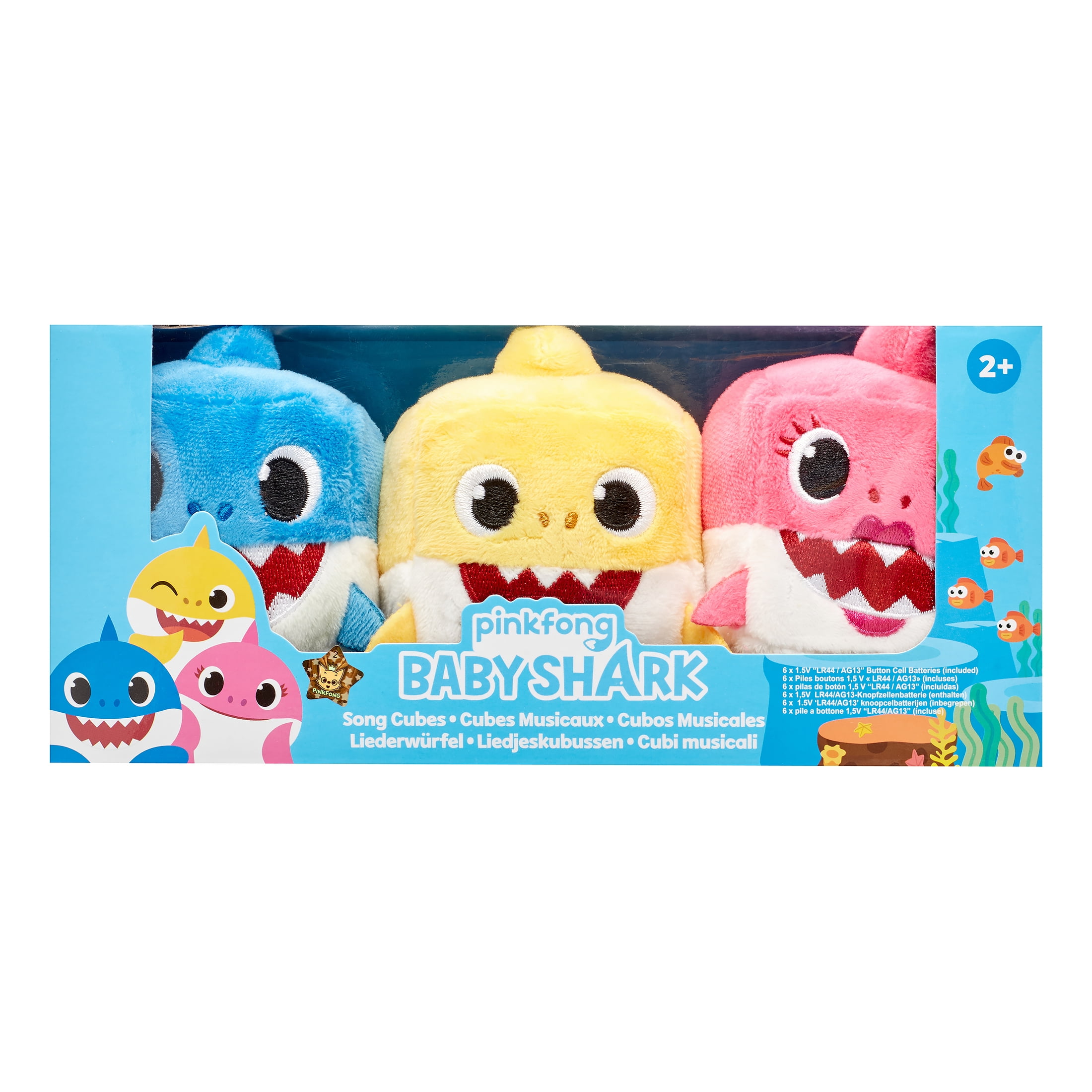 Pinkfong Baby Shark Official Song Cube - Shark Family 3-pack - by WowWee