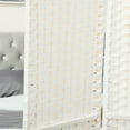 thumbnail image 5 of GVN Privacy Panels Decorative Privacy Fence,Folding Room Divider Screen 8 Panel 5.6' Tall Privacy Screen Freestanding Room Partition, White, 5 of 7