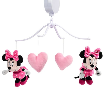 UPC: 0084122012776 | Lambs & Ivy Disney Baby Minnie Mouse Love Pink Musical Baby Crib Mobile Soother