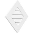 thumbnail image 2 of 20"W x 20"H Diamond Surface Mount PVC Gable Vent: Non-Functional, w/ 3-1/2"W x 1"P Standard Frame, 2 of 13