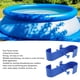 thumbnail image 3 of Ganchos Para Valla Negros Para Piscina, Antigrietas, Resistentes, Versátiles, De Plástico, Para Piscina, Soporte De Carga Fuerte, 2 Piezas, Azul Para Mangueras, 3 of 7