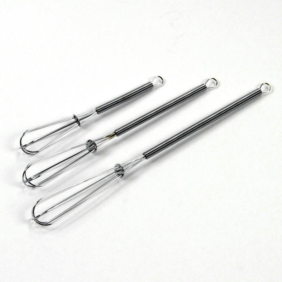 3Piece Mini Chrome Whisk Set 144 Units