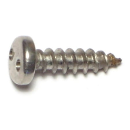 

#10 x 3/4 18-8 Stainless Spanner Security Pan Sheet Metal Screws (8 pcs.)