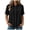 Black, variant on Women's Ruffle Short Sleeve Blouse Pleated Button Down Casual Shirt 2026 Summer Fashion Business Work Clothes (Blue, L)