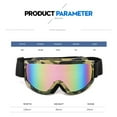 thumbnail image 3 of Lunettes de Ski Colorées, Grand Cadre Coupe-Vent Sable Éblouissant Polarisé Double Couche Anti-Buée pour la Randonnée et le Ski, pour l'Extérieur, 3 of 6