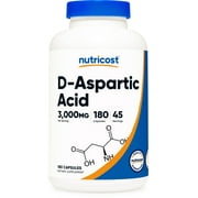 Nutricost D-Aspartic Acid 3000mg, 180 Capsules - Health Supplement