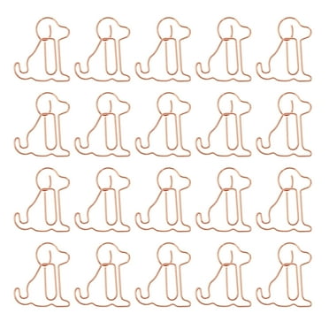 25pcs Creative Bookmark Clips Lovely Dog Shaped Paper Clips Office Supplies