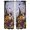 Purple,Lilac,Pumpkin,Charcoal, variant on Halloween Kitchen Curtains 45" Length, Fall Spooky Wizard Pumpkin Bats Flower Retro Beige Tiers Curtains for Bathroom Bedroom Cafe, Light Filtering Small Window Treatment Drapes 2 Panels 42"Wx45"L
