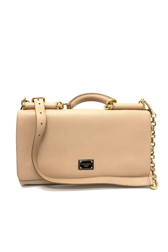 Pre-Owned DOLCE&GABBANA 2WAY bag Shoulder Bag Beige GoldHardware (Good)