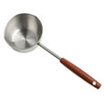 thumbnail image 5 of Stainless Steel Oil Pan with Wooden Handle,Ideal for Frying,Frying Pan with Handle,Oil Control Cookware,Wooden Grip Pan., 5 of 8